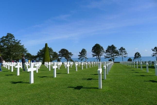 Normandy coastline near Colleville-sur-Mer